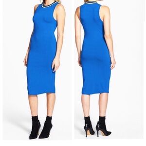 🆕 Topshop blue sleeveless bodycon mid…
